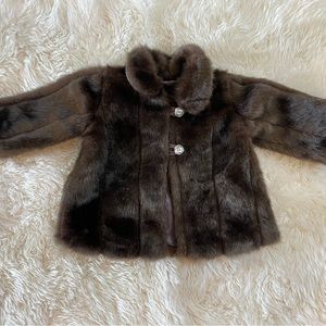 ☠︎ faux mink coat for toddler